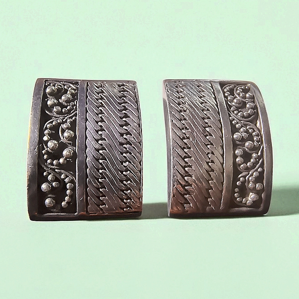 Lois Hill Bali Style Sterling Silver ClipOn Earrings